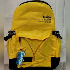 NWT Cookies Stasher Smell Proof Yellow & Black Backpack Large 24.5L